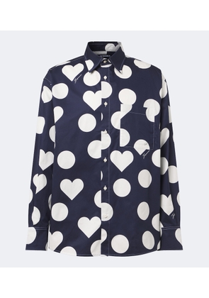 Jacquemus Camargue polka-dot cotton poplin shirt