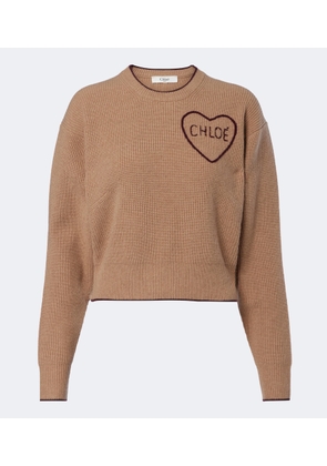 Chloe Logo wool and cashmere sweater