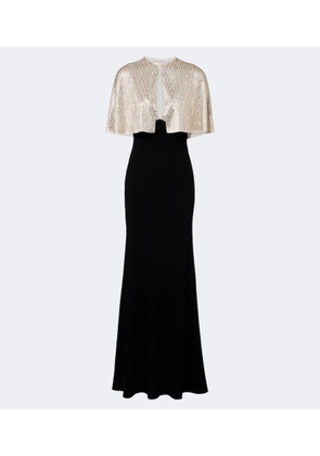 Roland Mouret Caped embellished gown