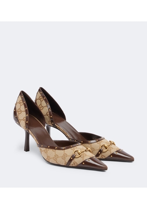 Gucci Savoy GG canvas pumps