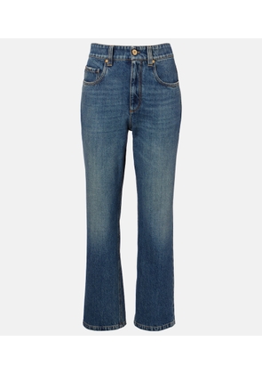 Brunello Cucinelli Cropped straight jeans