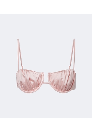 Montce Petal ruched bikini top