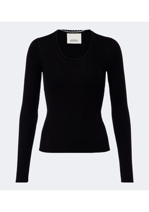 Isabel Marant Selenie ribbed-knit silk and cotton sweater