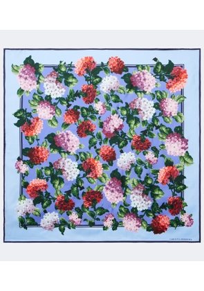 Carolina Herrera Floral silk twill scarf