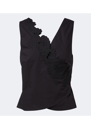 SIR Klara cotton wrap top