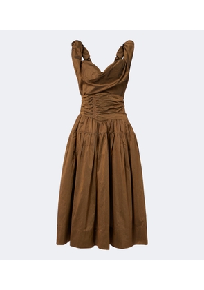 Vivienne Westwood Sunday cotton-blend twill midi dress