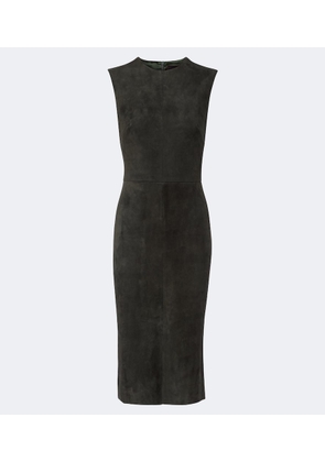 Stouls Evita suede midi dress