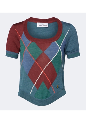Vivienne Westwood Argyle wool and cotton sweater