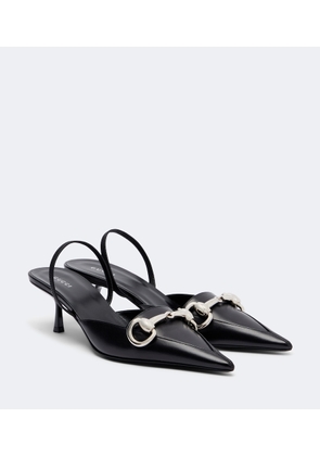 Gucci Boulevard leather slingback pumps