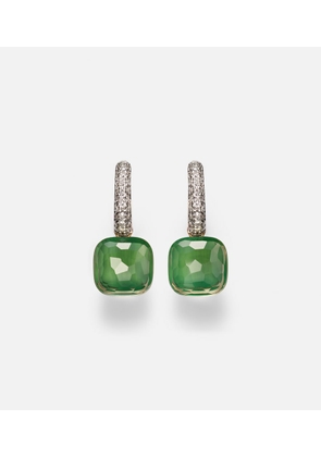 Pomellato Nudo Classic 18kt rose and white gold drop earrings with gemstones