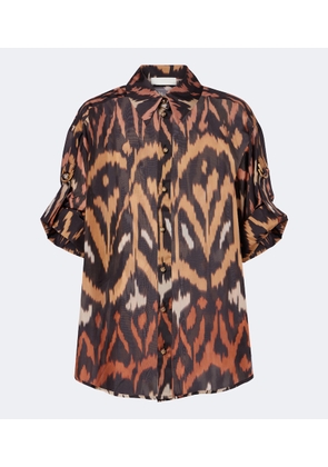 Zimmermann Aster printed silk habutai shirt