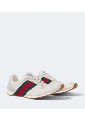 Gucci Gucci Tempo suede-trimmed sneakers