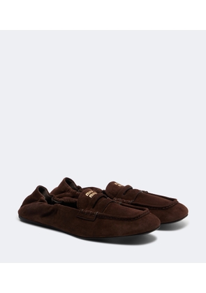 Miu Miu Suede penny loafers