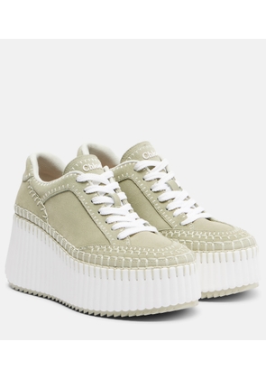Chloe Nama suede platform sneakers