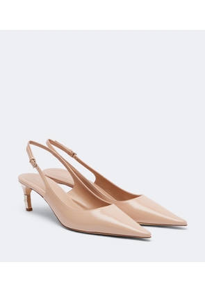 Gucci Castello leather slingback pumps