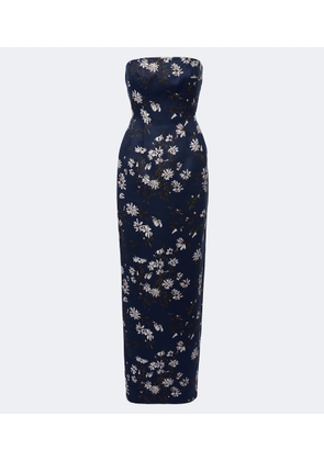 Emilia Wickstead Laelia floral bustier gown