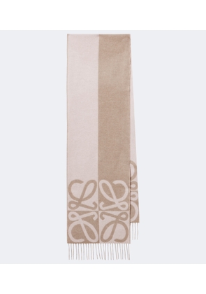 Loewe Anagram wool and cashmere scarf