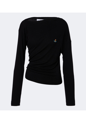 Vivienne Westwood Draped ribbed-knit top
