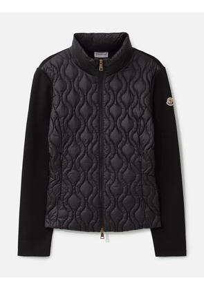 Cotton Padded Zip-Up Cardigan
