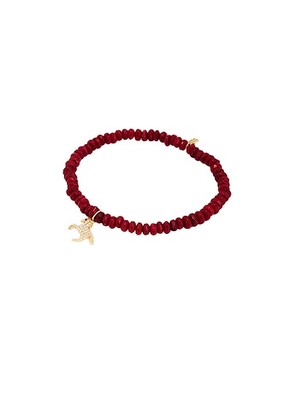 Sydney Evan Small Horse Charm Jade Rondelle Bracelet in Yellow Gold  Diamond  & Golden Moonstone Bead - Metallic Gold. Size all.