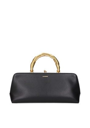 Jil Sander Black Leather Handbag