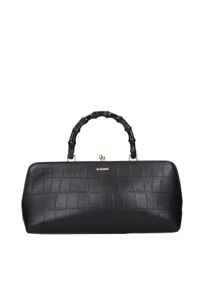Jil Sander Black Leather Handbag