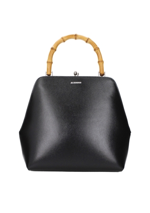Jil Sander Black Leather Handbag