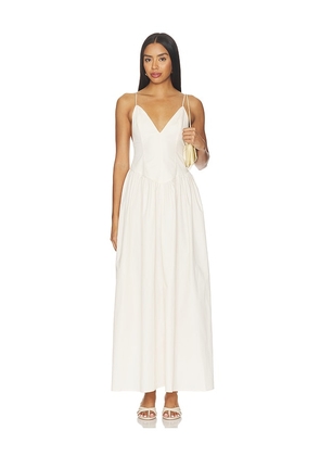 ALL THE WAYS Adia Maxi Dress in Cream. Size XS. Also in XXS, S, M, L, XL.