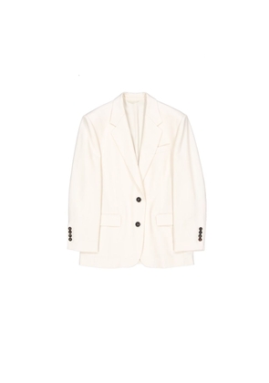 Brunello Cucinelli White Viscose Blazer - 42