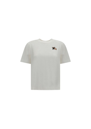 Burberry White Cotton T-Shirt - L