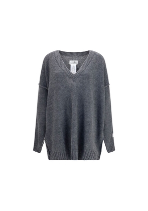 MM6 Gray Marabou Sweatshirt - M