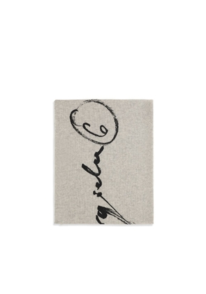 MM6 Gray Wool Oves Aries Scarf