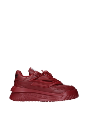Versace Red Leather Chunky Sneakers - EU40/US7