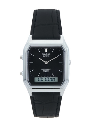 Casio AQ230 Series Watch in Metallic Silver.