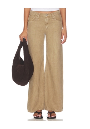 Citizens of Humanity Nora Linen Trouser Leg Pants in Tan. Size 34. Also in 23, 24, 25, 26, 27, 28, 29, 30, 31, 33.