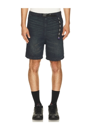 Deva States Stroll Denim Shorts in Blue. Size S. Also in M, L, XL/1X, XXL/2X.