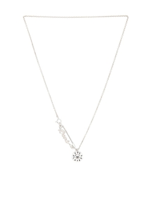 Deva States x MAPLE Necklace in Metallic Silver. Size 50. Also in 55, 60, 70.