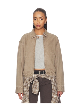 AGOLDE Nile Jacket in Beige. Size XS. Also in S, M, L, XL.