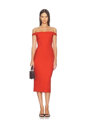 Amanda Uprichard Nico Midi Dress in Red. Size S. Also in M, L, XS, XL.