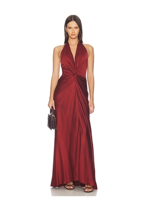 A.L.C. Mabel Gown in Cognac. Size 0. Also in 2, 4, 6, 8, 10.