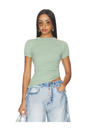 Alexander Wang Layered Short Sleeve Top in Green. Size XS. Also in S, M, L.
