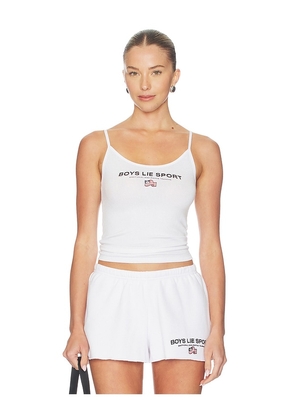 Boys Lie Boys Lie Sport Getti Tank Top in White. Size XS. Also in S, M, L, XL.