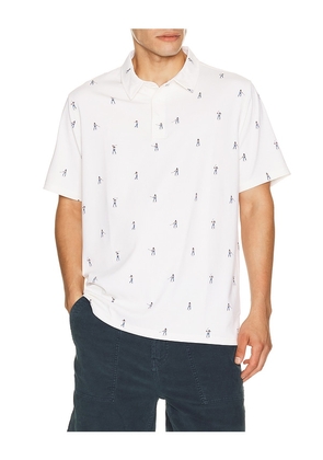 Eastside Golf Snap Placket Polo in White. Size S. Also in M, L, XL/1X.