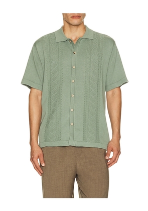 Critical Slide Trader Knit Shirt in Green. Size S. Also in M, L, XL/1X.