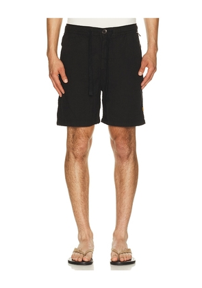 Critical Slide Cruiser Linen Walkshort in Black. Size 30. Also in 32, 34, 36.