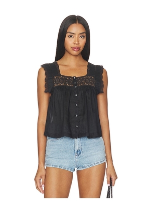 Citizens of Humanity Mia Embroidered Top in Black. Size XS. Also in S, M, L, XL.
