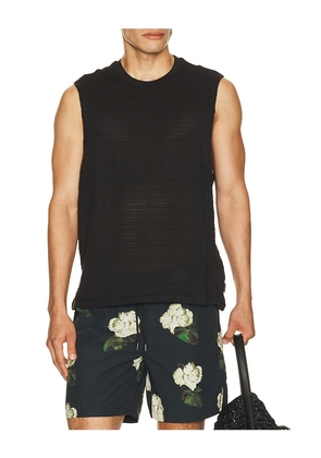 ALLSAINTS Cove Crew Neck Tank Top in Black. Size S. Also in M, L, XL/1X.
