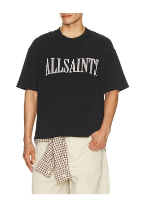 ALLSAINTS Dash Tee in Black. Size S. Also in M, L, XL/1X.