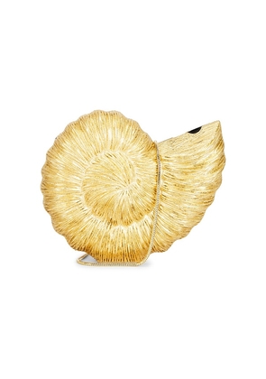 Emm Kuo Kahala Circular Sea Shell in Metallic Silver.