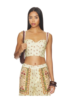 Agua Bendita Lupe Plume Top in Multi. Size S. Also in M, L.